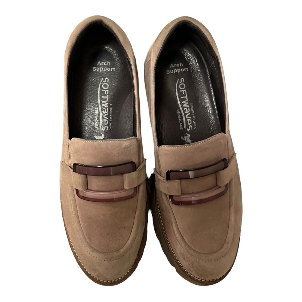 Softwaves Womens Size Eu40 Vanna Suede Walking Shoe 1.75" Heel 1" Platform